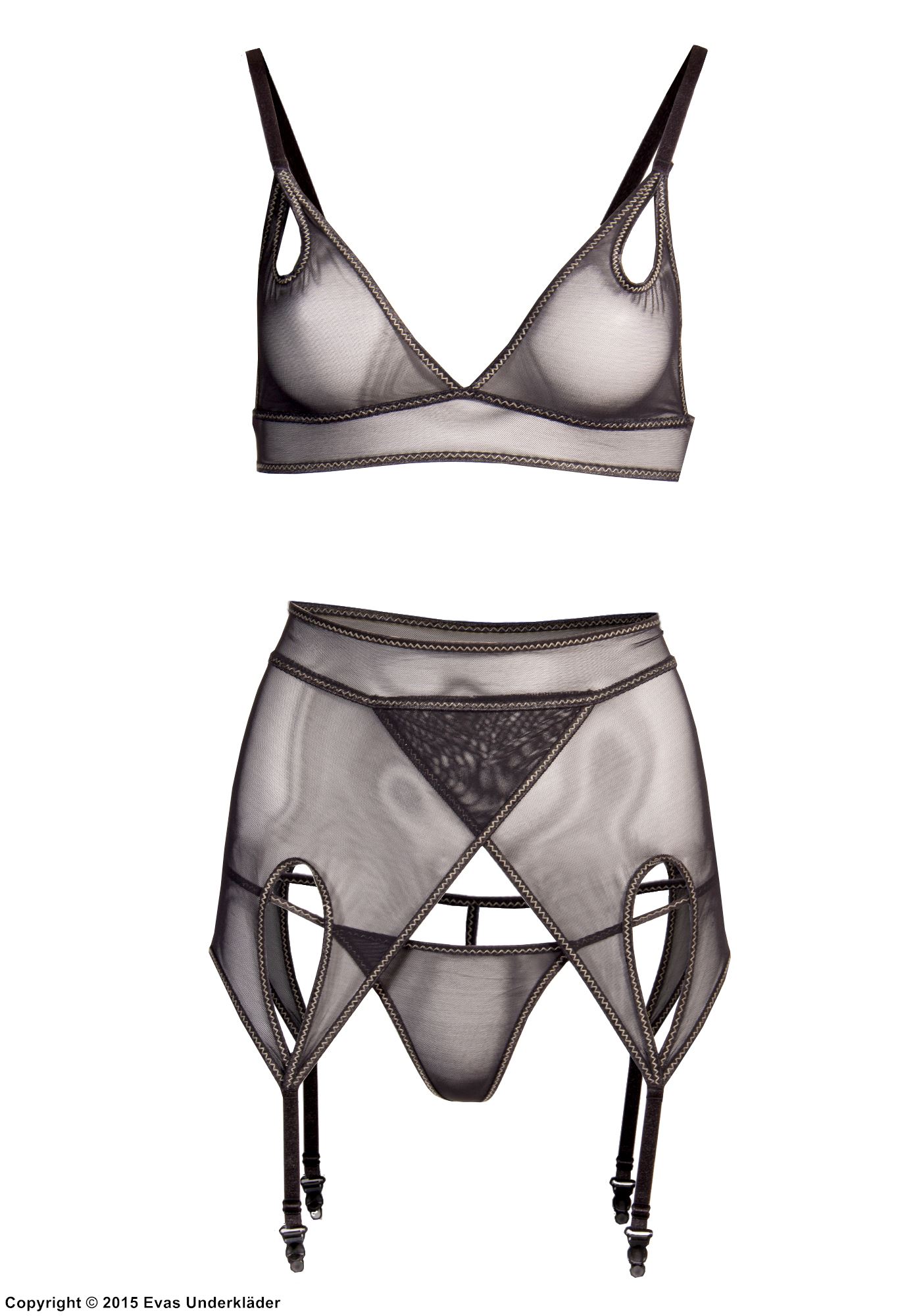 3-teiliges Dessous-Set